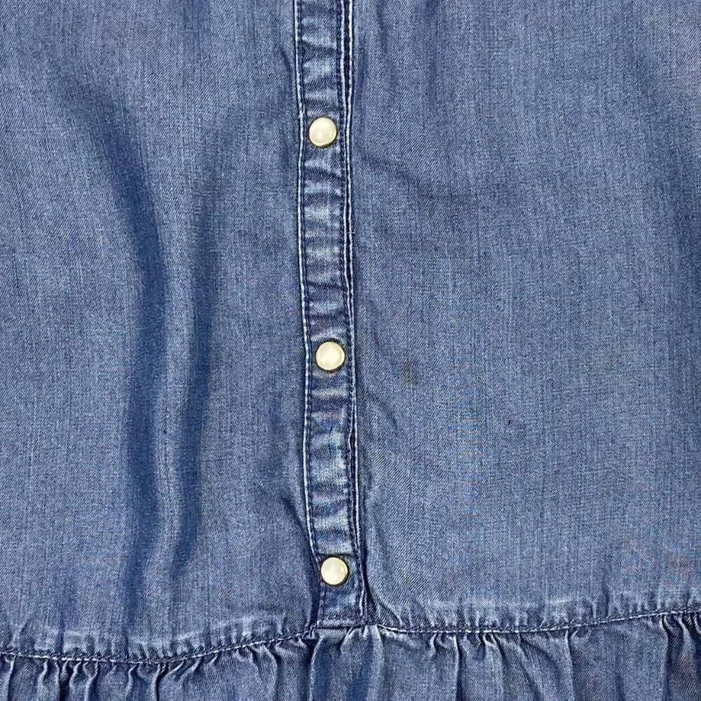 Mayoral Jeans Lace Trimmed Denim Dress - Picture 5 of 10